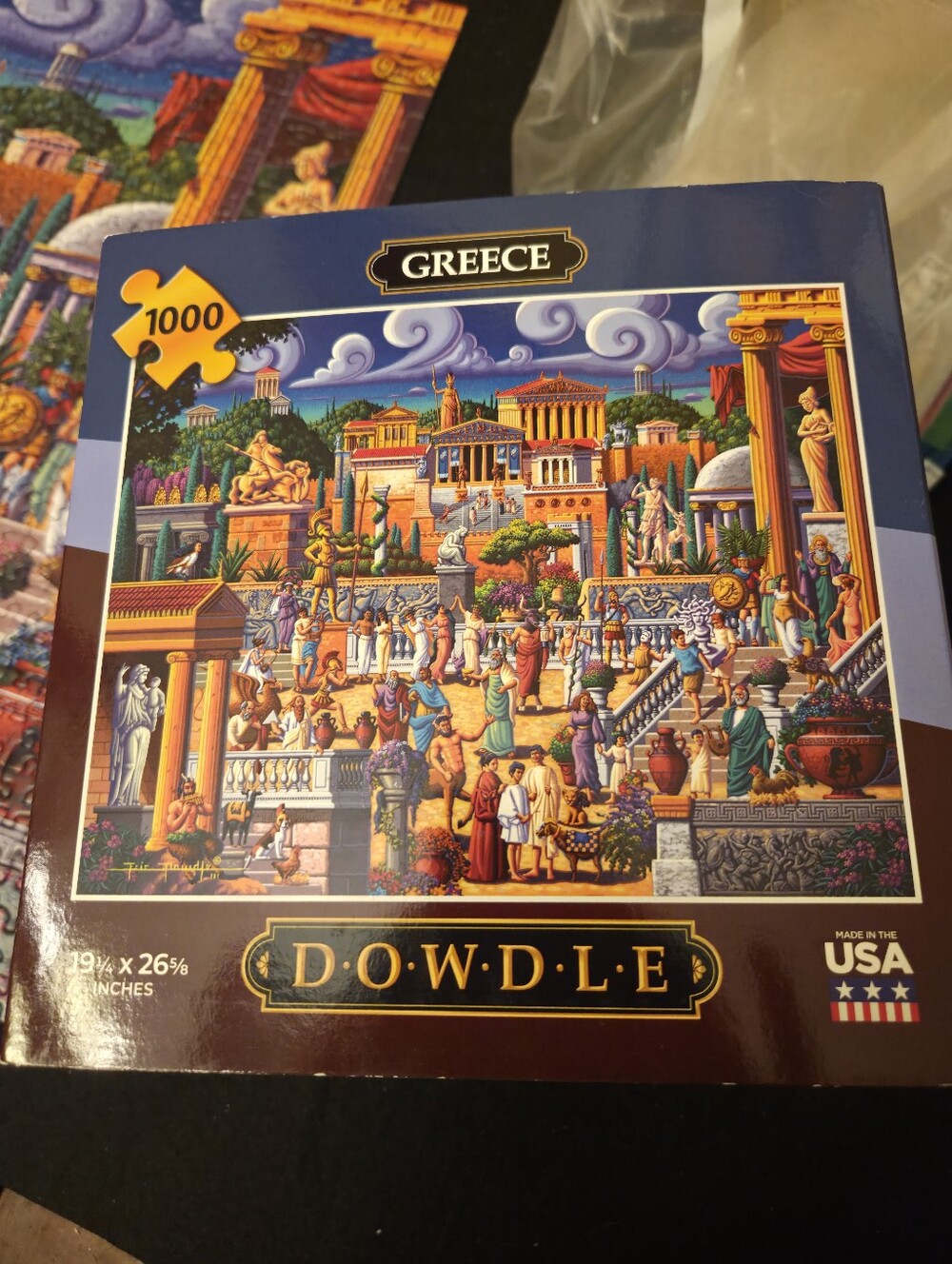 Greece 1000-Piece Jigsaw Puzzle - Colorful Historic Scene, Dowdle
